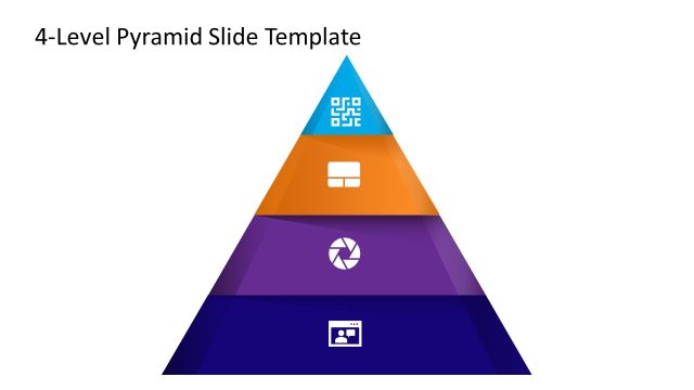 Customizable 4-Level Colorful Pyramid PPT Template