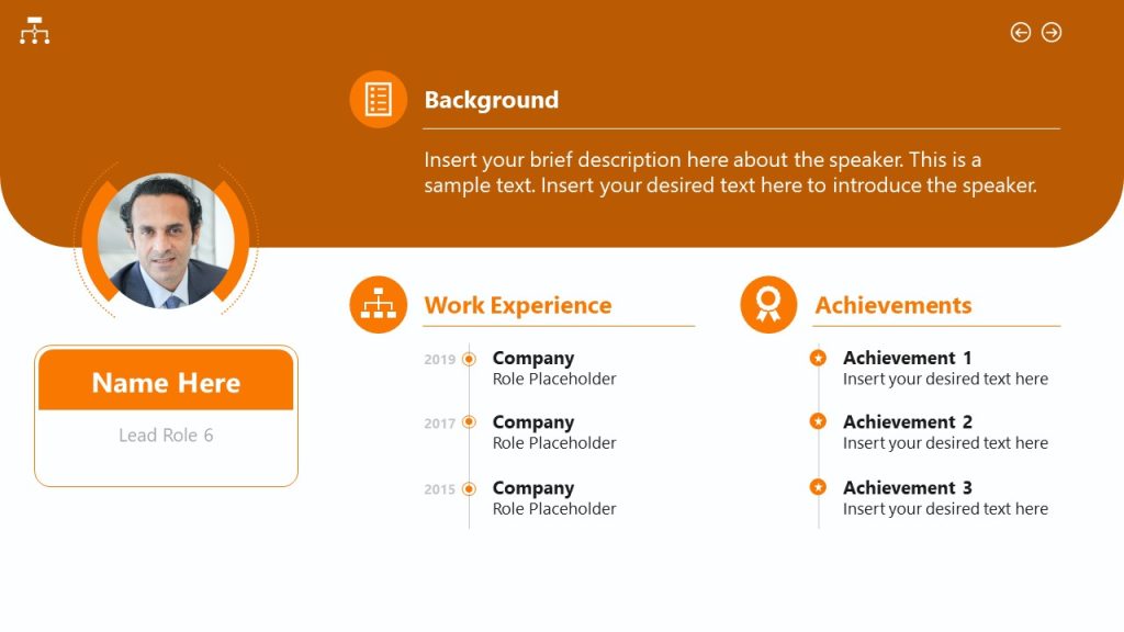 Photo Org Chart Template for PowerPoint - SlideModel