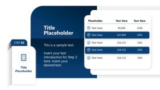 Template Slide for Ascending Block List Presentation