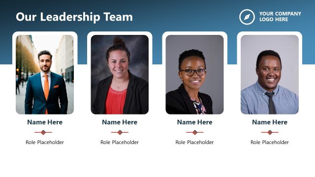 Our Leadership Team PPT Slide