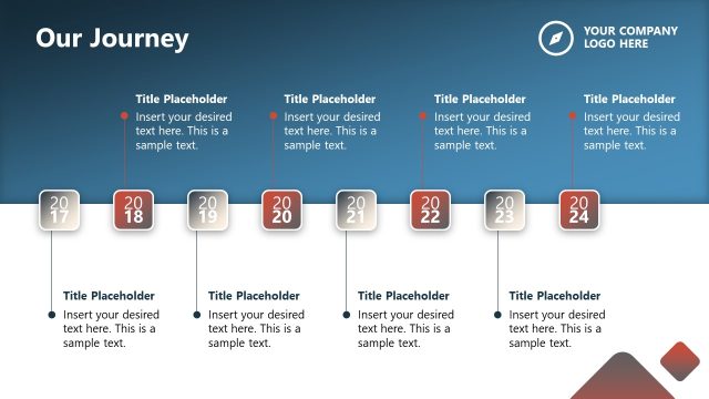 Our Journey Timeline Slide – Employee Handbok Template