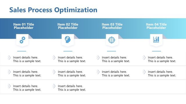 Sales Process Optimization PPT Template Slide
