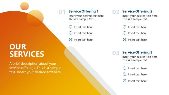 Our Services Slide - Corporate Company Profile Presentation - SlideModel