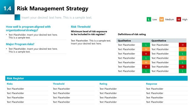 PPT Slide for Risk Management Strategy