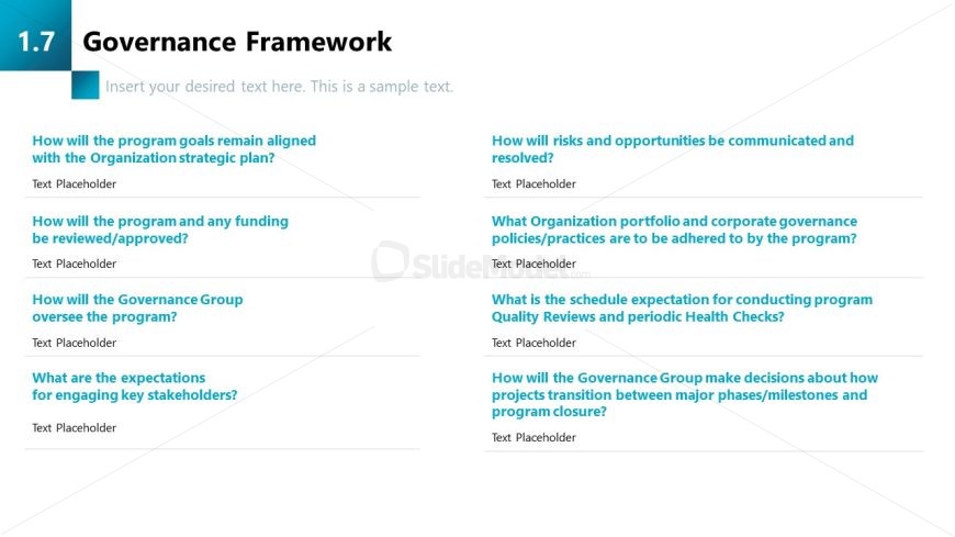 Governance Framework Slide - PPT Template