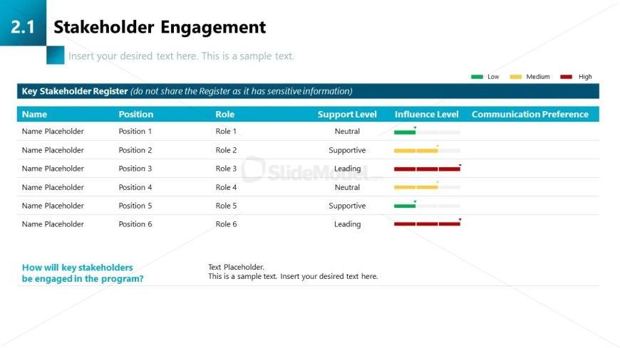 PowerPoint Slide for Stakeholder Engagement 