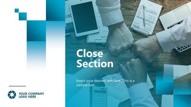 Close Section Slide for Program Management Template