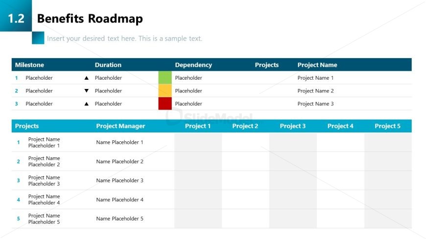 Benefits Roadmap Presentation Slide Template 