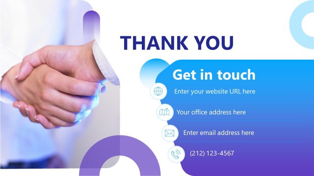 Thank You Slide for PowerPoint – Communication Strategy Template