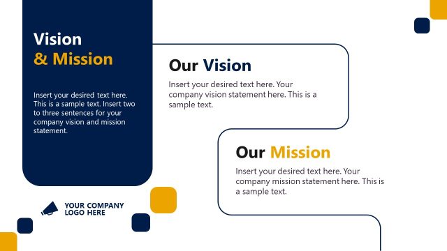 Vision & Mission Slide – Communcation Plan PPT Template