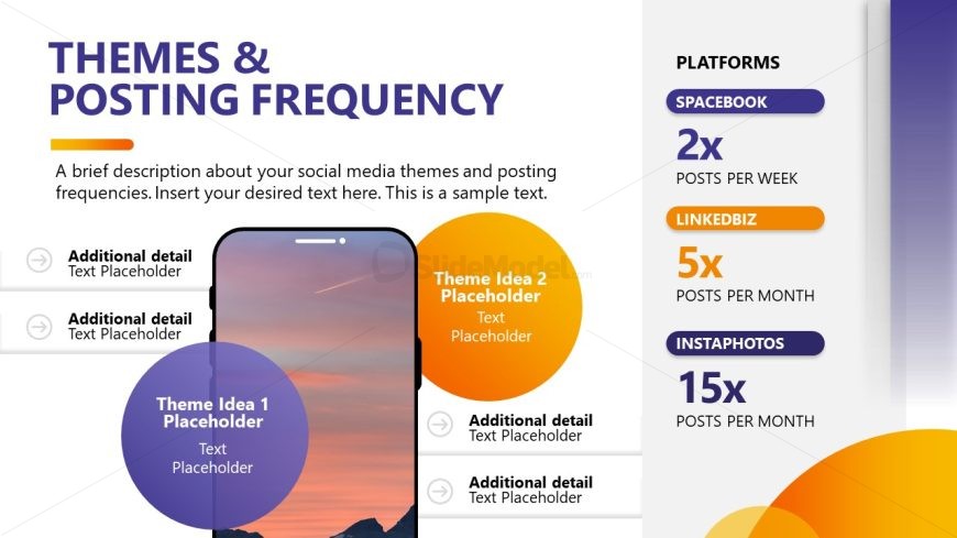 Creative Slide for Social Media Report Template 