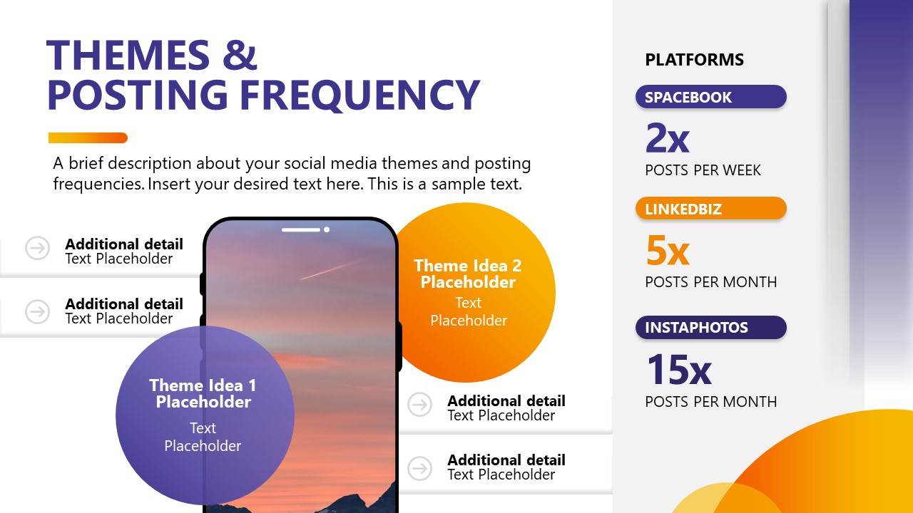 Social Media Report PowerPoint Template