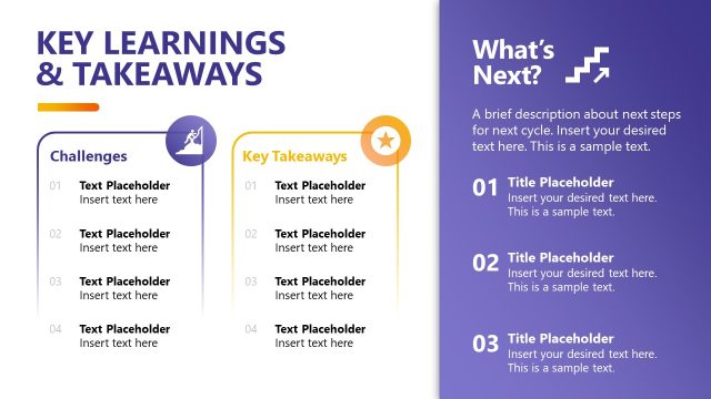 Key Learnings and Takeaways Slide