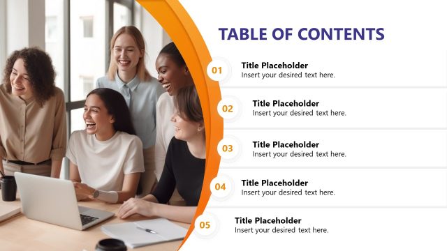 Table of Contents Slide – Social Media Template