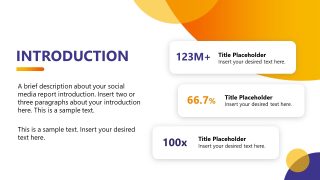 Social Media Report PowerPoint Template