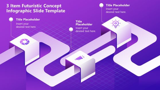 3-Item Futuristic Concept PowerPoint Template