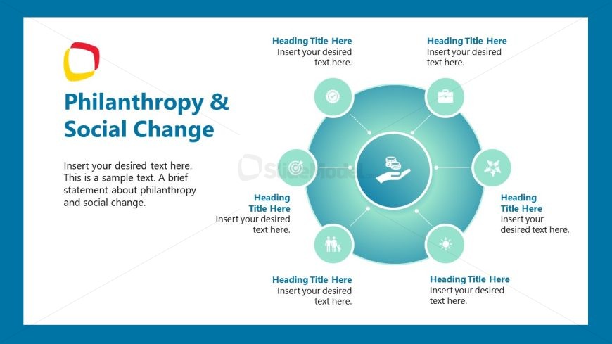 Creative Circular Diagram Philanthropy Template