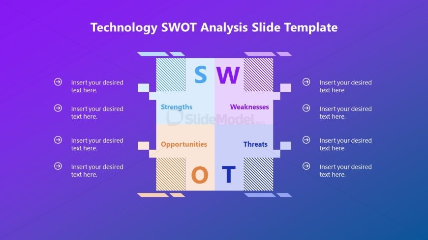 Rectangular Shape Slide - Technology SWOT Presentation