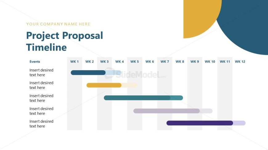 Timeline Presentation Slide for Project Proposal