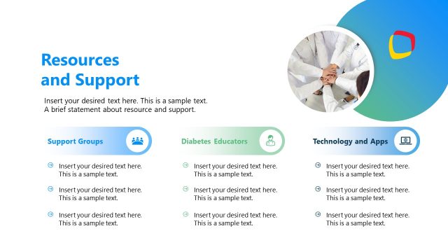 Resources & Support for Diabetics Slide Template