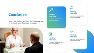 Editable Conclusion Slide for Diabetes Presentation
