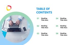 Editable Table of Contents Slide for Diabetes Presentation