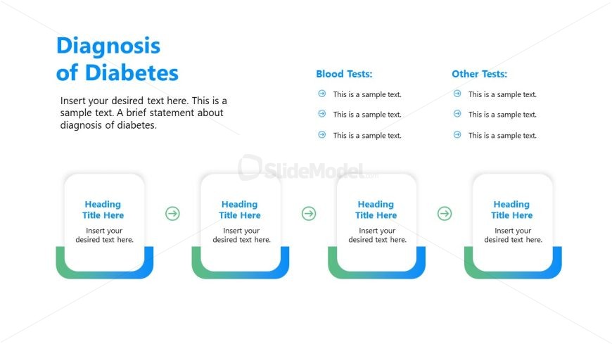 Editable Slide for Presenting Diagnosis of Diabetes