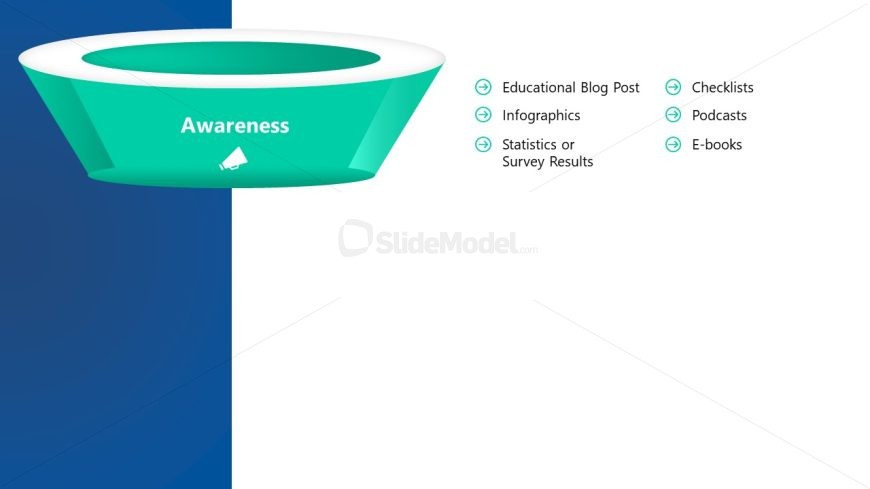 PPT Slide for 3-Stage Marketing Funnel 