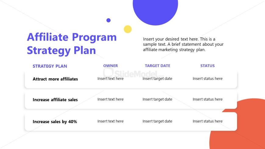 Customizable Affiliate Marketing Proposal PPT Template