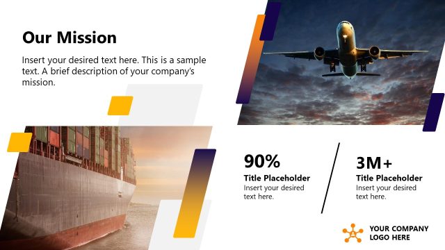 Our Mission Slide – Logistics PPT Slide