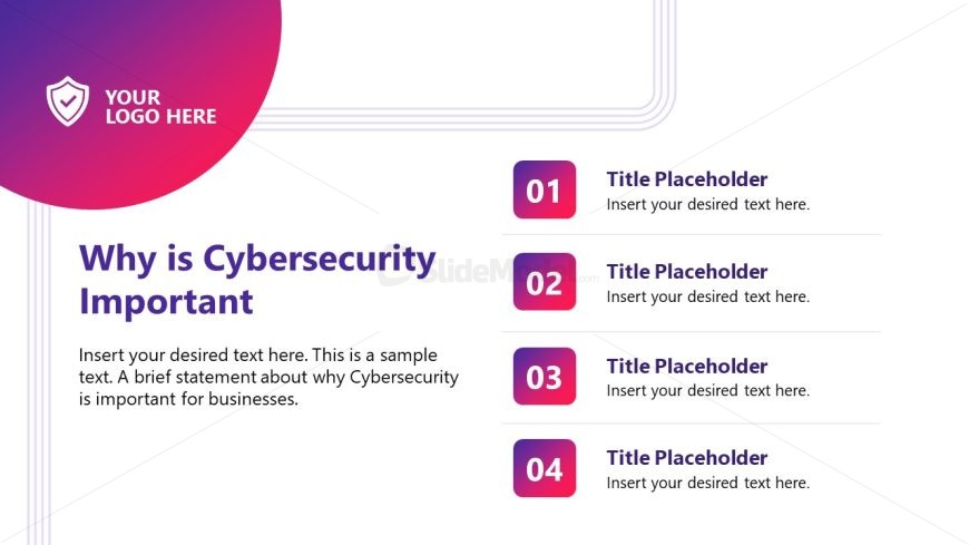 Presentation Template for Cybersecurity 