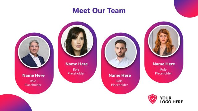 PowerPoint Slide for Meet Our Team