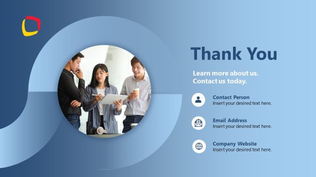 Business Company Profile PPT Template – Thank You Slide