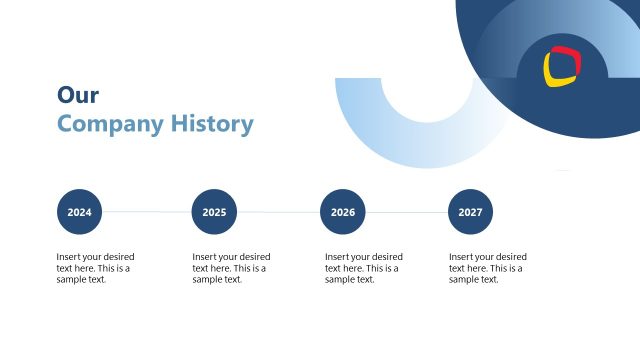 Our Company History – Company Profile PPT Template