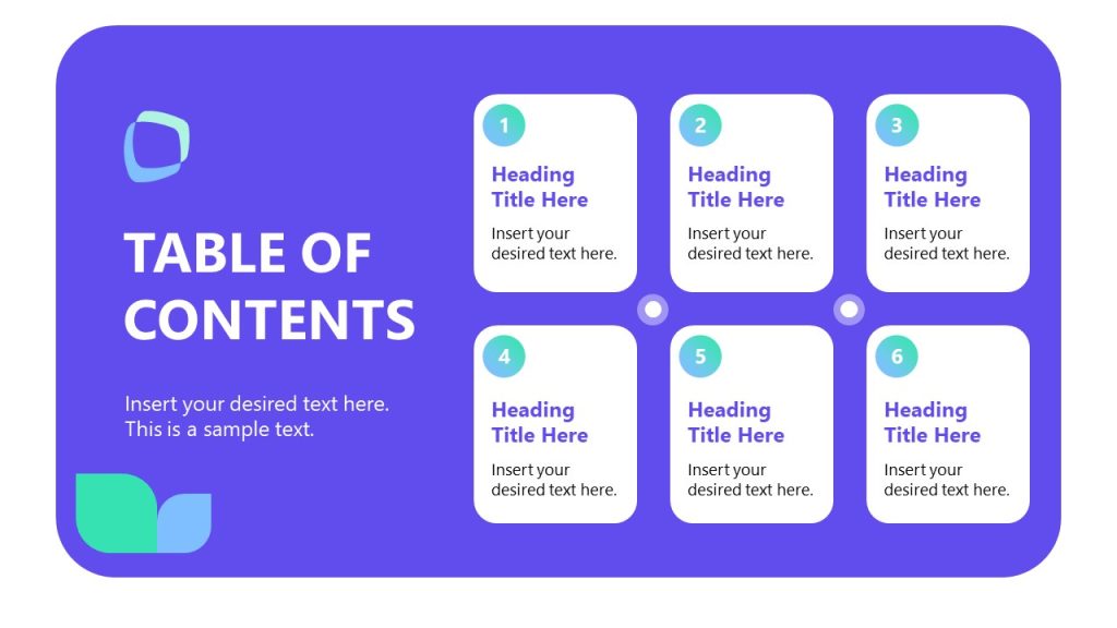 Table of Contents Slide - Storyline Course Template - SlideModel