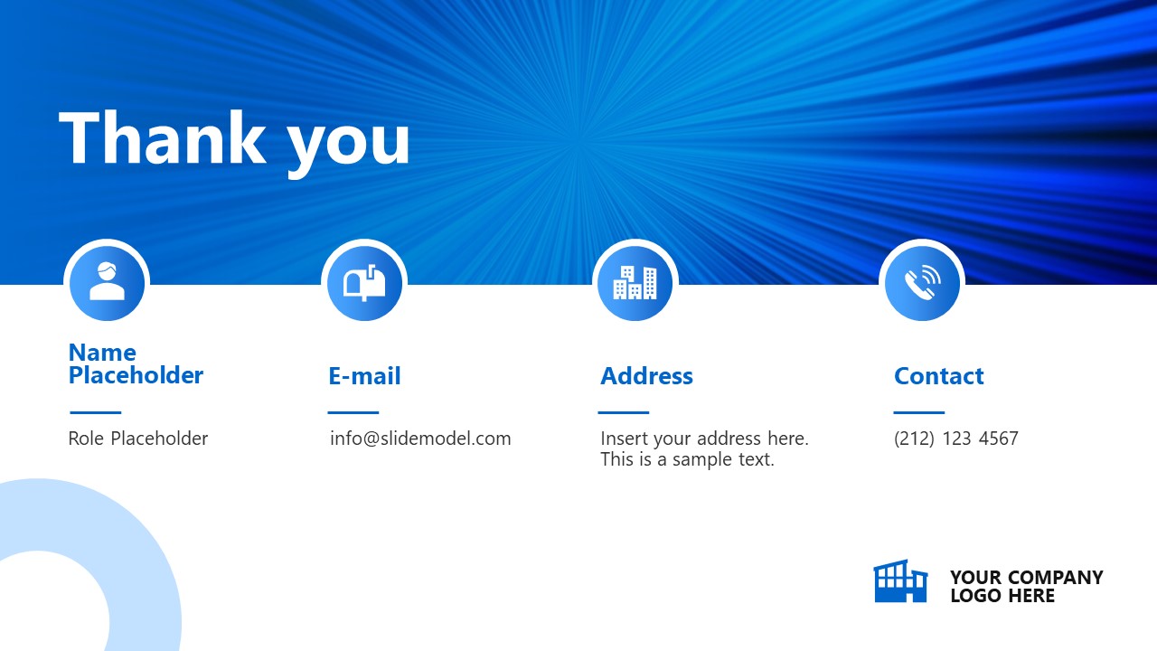 Thank You Slide Of Company Ppt Slidemodel