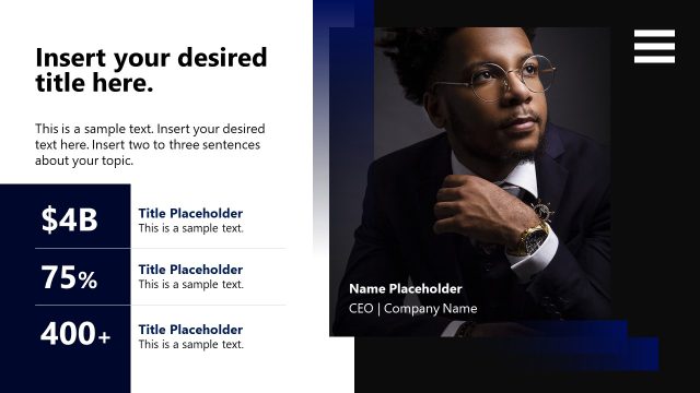 Business Executive Presentation Slide Template