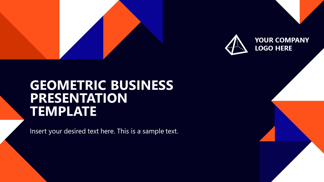 Editable Geometric Business PPT Template 