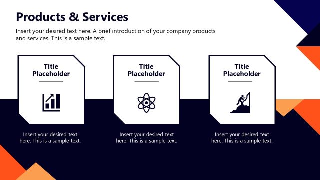 Products and Services Slide PPT Template