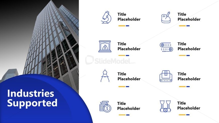 Professional Corporate Template - Industries Slide