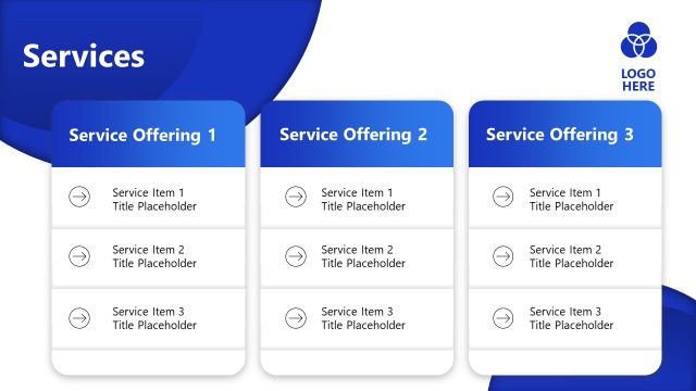 Professional Corporate Template  – Services Slide
