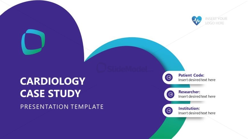 Editable Cardiology Case Study PPT Template 