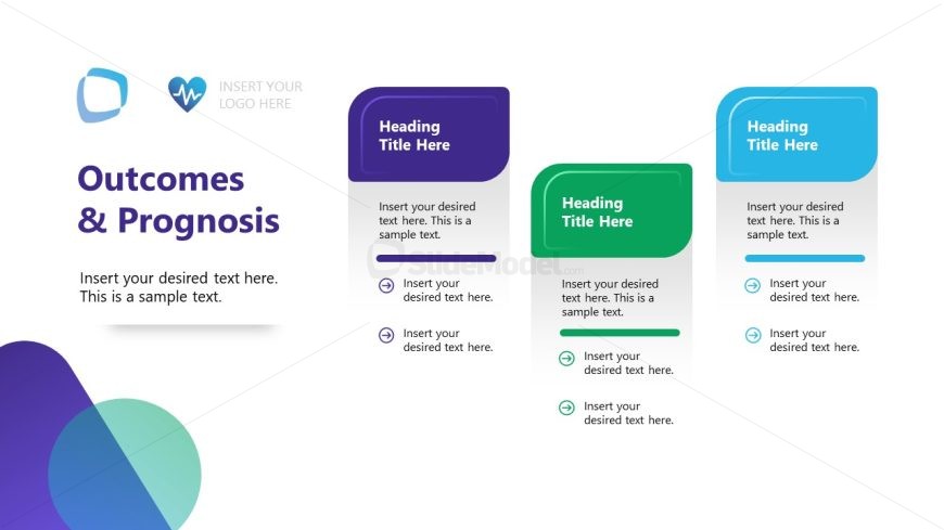 Three Columns Presentation Template Slide