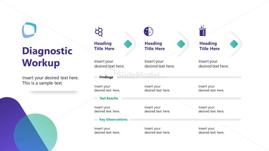 Infographics Slide - Cardiology Case Study Template