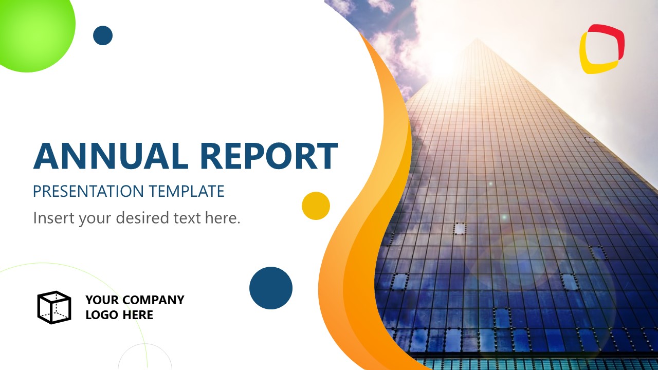 PPT Template for Annual Report Presentation 