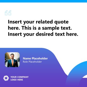 Quotation Slide for Personal Branding PPT Template