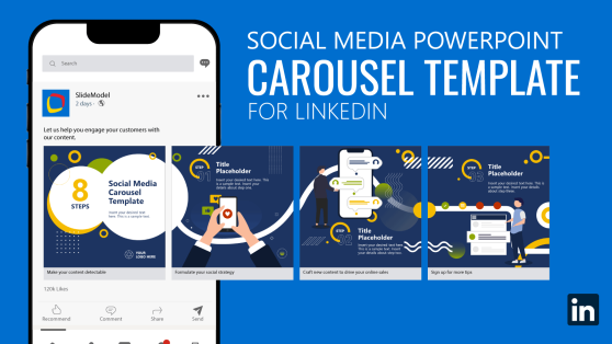 8-Step Social Media Carousel PowerPoint Template