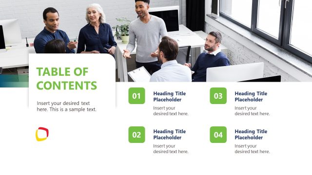 Animated Table of Contents Presentation Template