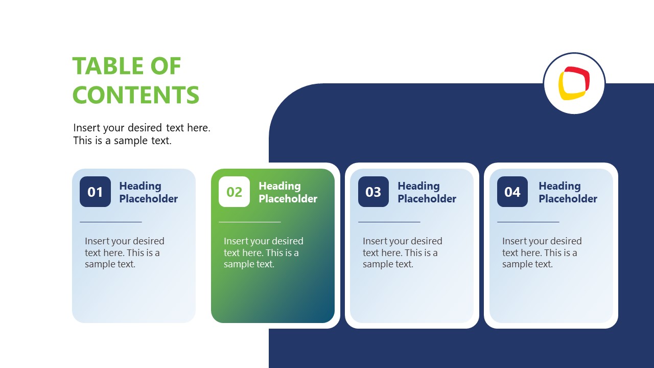 Animated Table of Contents Slide Layouts Template for PowerPoint