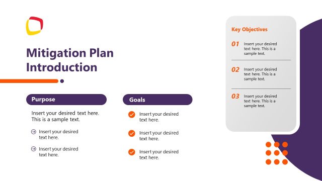 Mitigation Plan Template – Introduction Slide